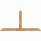 Ekena Millwork Portland Rough Sawn Timber Gable Bracket, Western Red Cedar, 96"W x 48"H x 2"D x 6"F, 12/12 Pitch GBW096X48X0206POR00RWR - alternate 1